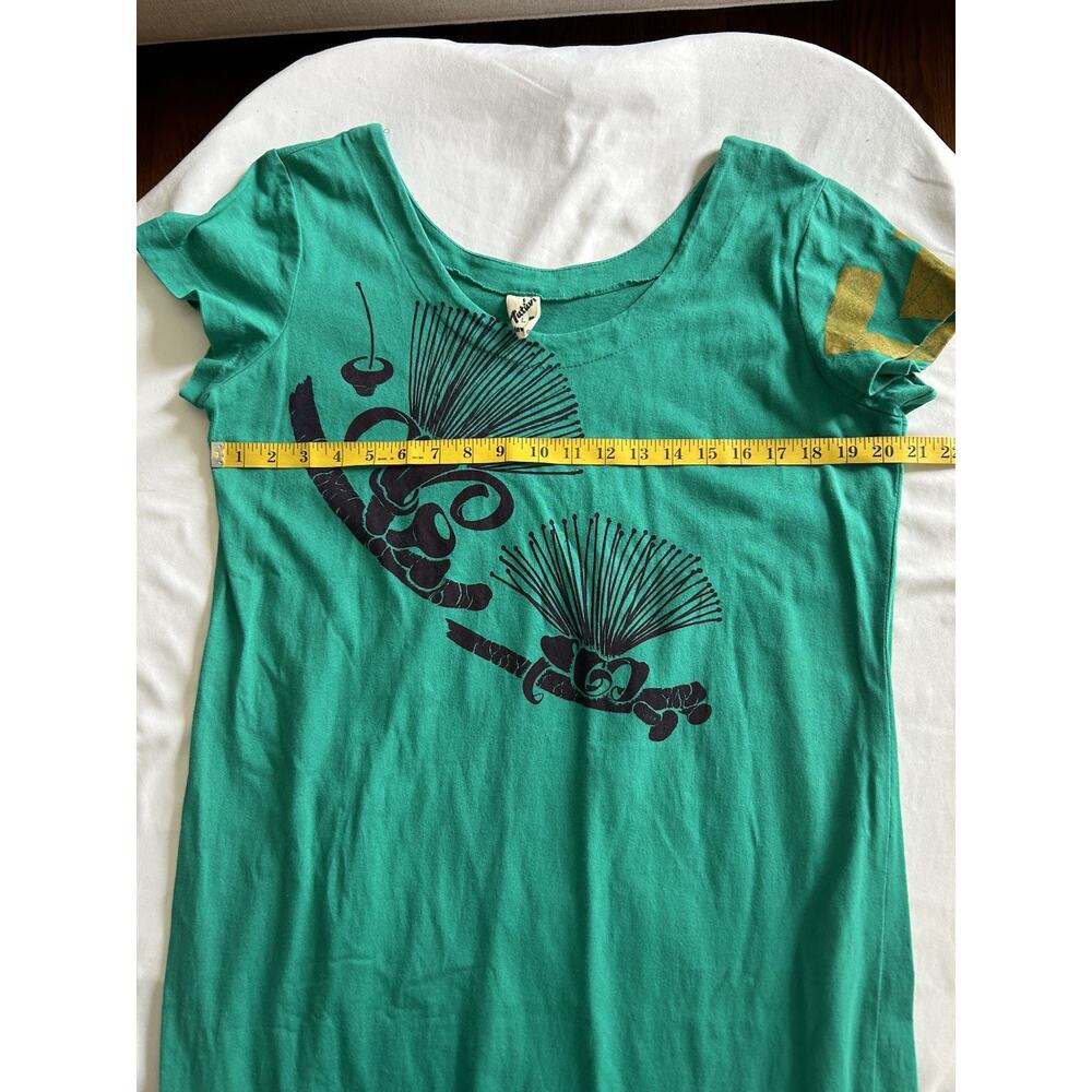 Teal Floral Graphic Maxi Dress - Picture 6 of 7